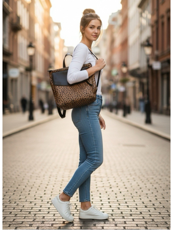 Magnolia Grace Handbags - Magnolia Grace Boutique Leopard Print Backpack Purse for Women Animal Print Chic